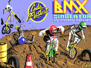 BMX Simulator title screen for Commodore 64